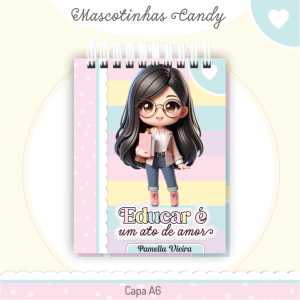 Bloquinho Mascotinha Candy Professora