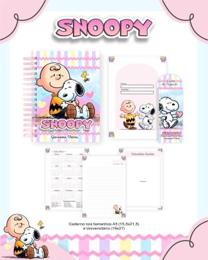 Agenda Escolar Snoopy