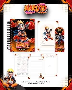 Agenda Escolar Permanente - Naruto