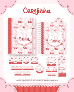 Agenda Escolar Permanente - Cerejinha