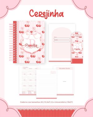 Agenda Escolar Permanente - Cerejinha