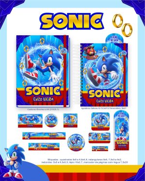 Agenda Escolar Permanente - Sonic